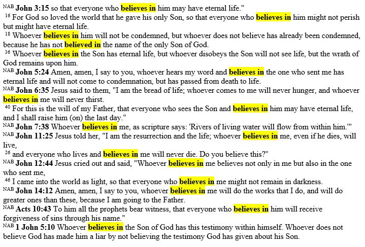 believe in verses